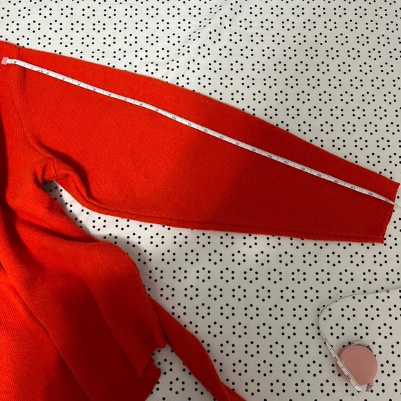 Zara Soft Red Front Tie Knit Sweater (Size M) - Picture 10 of 11